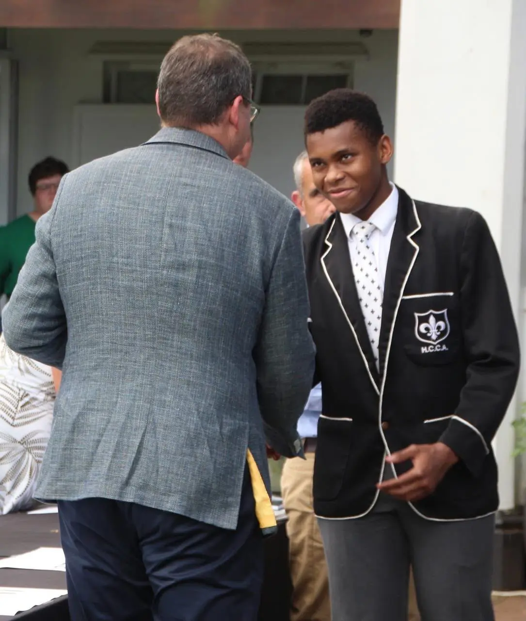 Sabelo Skosana, Hilton College alumnus, in his school blazer